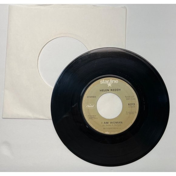 Helen Reddy I Am Woman /Don't Know How to Love Him 45 Soft Rock Capitol Starline - Picture 3 of 4